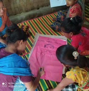 OLHF প্রকল্পের মহালছড়ি ও গুইমারা উপজেলা কর্ম এলাকায় বয়ঃসন্ধি ও মাসিক বিষয়ে কিশোরী ক্লাব সেশন